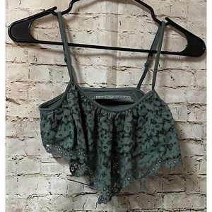 Victoria’s Secret VS Body by Victoria Green Lace Ruffle Bralette Bra Size Medium
